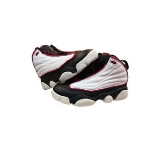 Air Jordan 13 Toddler Shoes Black White Red Basketball Sneakers Size 11C